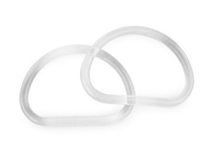 Ucha do torby akrylowe, transparentne, owalne