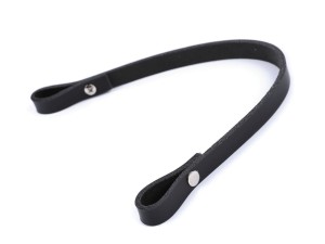 Ucho do torby skórzane szerokość 1 cm długość 30 cm - czarne