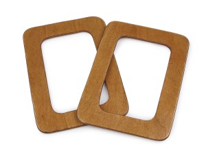 Ucha drewniane do torebki 13 x 18 cm