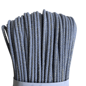 Sznurek do szycia 5mm - 100m - Blue jeans + złota nitka