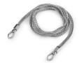 Łańcuszek do torebki z karabińczykiem długość 120 cm nikiel 2.jpg