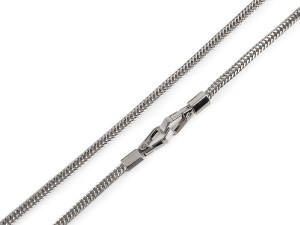 Łańcuszek do torebki z karabińczykiem długość 120 cm - nikiel